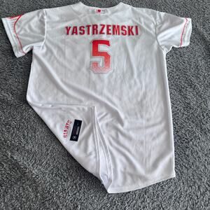Authentic Nike Mike Yastrzemski MLB San Francisco Giants White City Jersey YXL